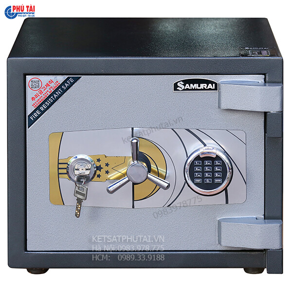 Két sắt mini thép tấm Samurai MF03 vân tay điện tử Két sắt mini thép tấm Samurai MF03 vân tay điện tử