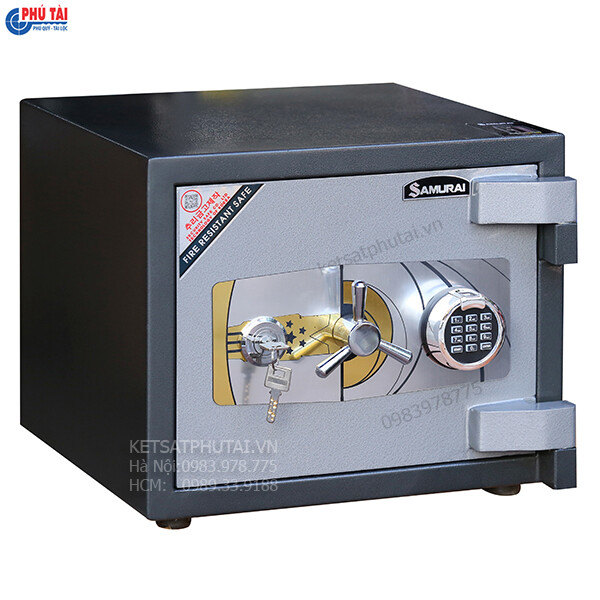 Két sắt mini thép tấm Samurai MF03 vân tay điện tử Két sắt mini thép tấm Samurai MF03 vân tay điện tử