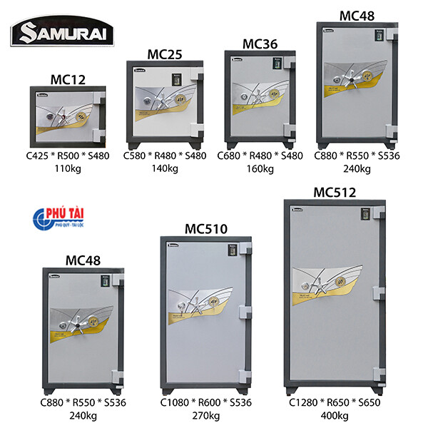 Két sắt Samurai MC12 khóa cơ đổi mã có định vị Két sắt Samurai MC12 khóa cơ đổi mã có định vị