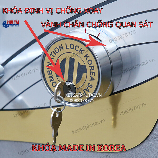 Két sắt Samurai MC12 khóa cơ đổi mã có định vị Két sắt Samurai MC12 khóa cơ đổi mã có định vị