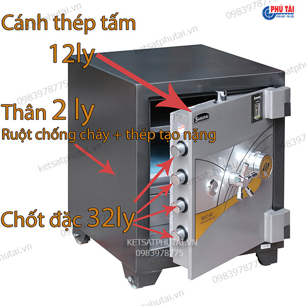 Két sắt Samurai MC25 khóa cơ đổi mã có định vị Két sắt Samurai MC25 khóa cơ đổi mã có định vị