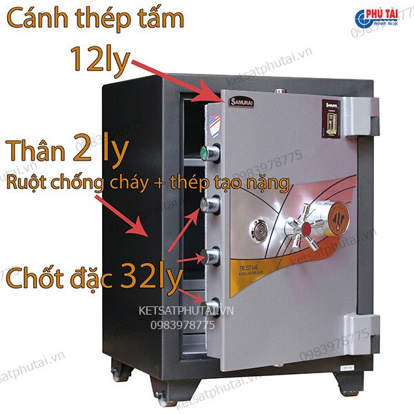 Két sắt Samurai MC36 khóa cơ đổi mã có định vị chống xoay Két sắt Samurai MC36 khóa cơ đổi mã có định vị chống xoay