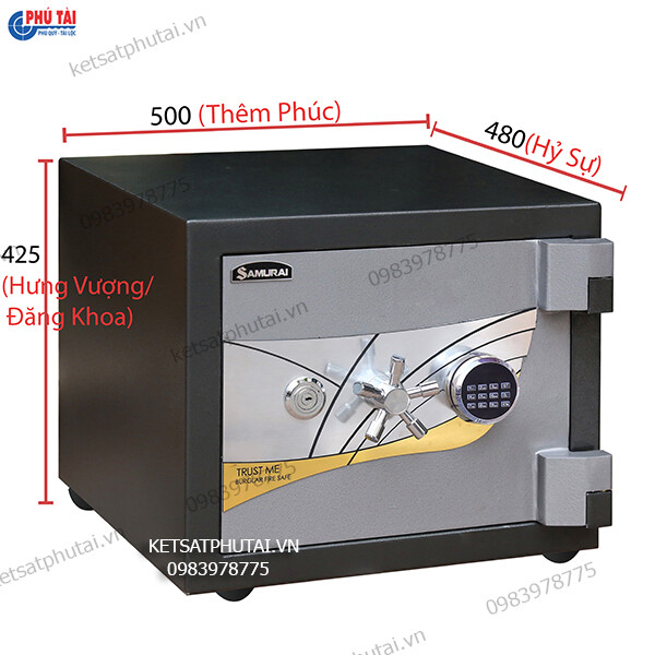 Két sắt Samurai ME12 khóa điện tử Led đời mới