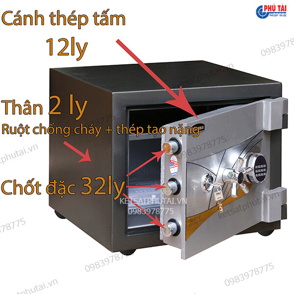 Két sắt Samurai ME12 khóa điện tử Led đời mới