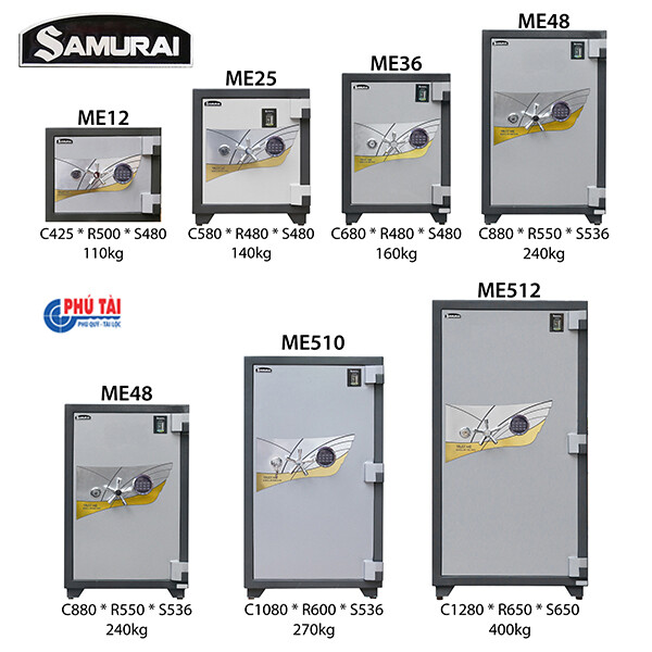 Két sắt Samurai ME25 khóa điện tử Led đời mới Két sắt Samurai ME25 khóa điện tử Led đời mới
