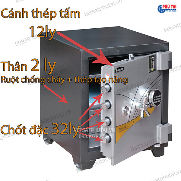 Két sắt Samurai ME25 khóa điện tử Led đời mới Két sắt Samurai ME25 khóa điện tử Led đời mới