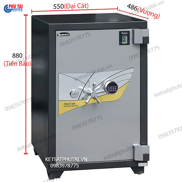 Két sắt Samurai ME48 điện tử Led đời mới Két sắt Samurai ME48 điện tử Led đời mới