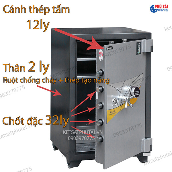 Két sắt Samurai ME48 điện tử Led đời mới Két sắt Samurai ME48 điện tử Led đời mới