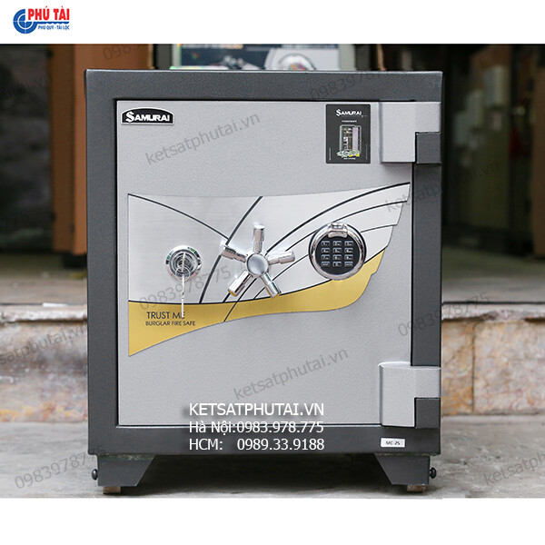 Két sắt Samurai MF25 khóa vân tay điện tử