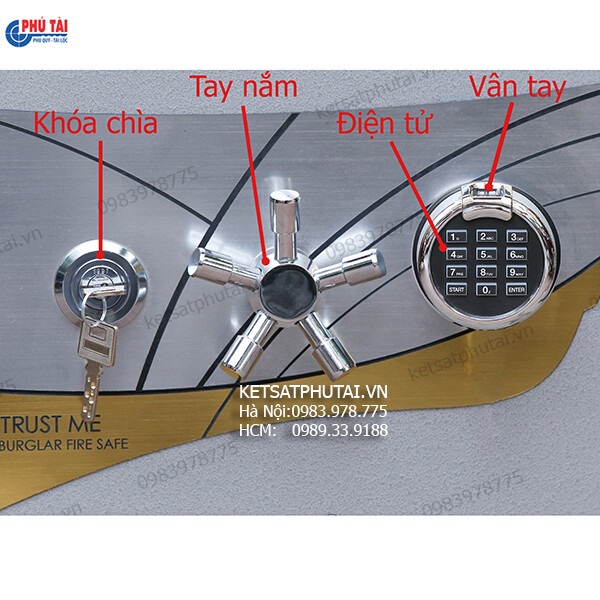 Két sắt Samurai MF25 khóa vân tay điện tử