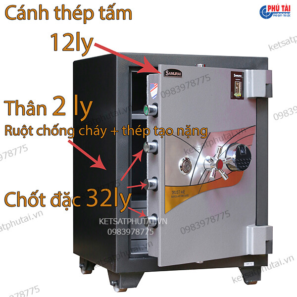 Két sắt Siêu cường Samurai MF36 vân tay điện tử