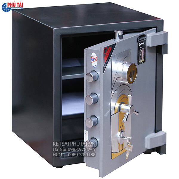 Két sắt thép tấm Samurai MC05 mã cơ có khóa định vị